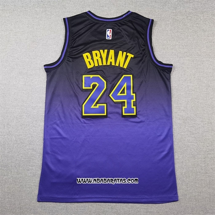 Camiseta Los Angeles Lakers Kobe Bryant #24 Ciudad 2024-25 Violeta